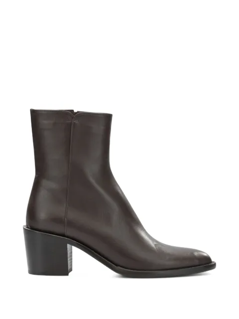 Pomme D´Or side-zip leather ankle boots Brown 6305SETAESPRESSO