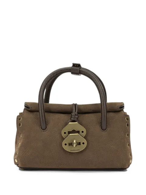 Zanellato Dotta® stud-embellished tote bag Brown DOTTAJONESNABUKBABY0691200070000Z1164
