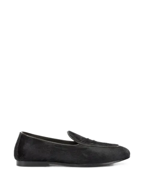 Henderson Baracco pony-hair loafers Brown BESSP051DPONYTMORO