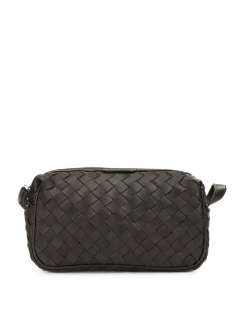 Officine Creative Armor 014 woven leather pouch Brown OCBARMO14GAMBL2101