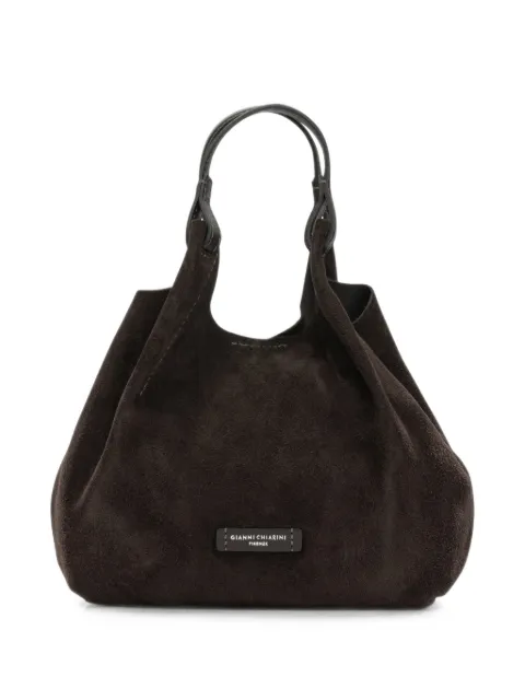 GIANNI CHIARINI Dua suede tote bag Brown BS9799CMPLDUA974MOKA