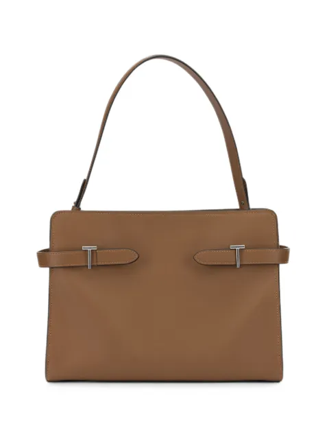 Le Tanneur large Emie T-bar leather tote bag Brown TEMI1670G05
