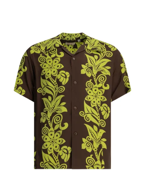 Sun Surf floral-print short-sleeve shirt Brown SS39616138