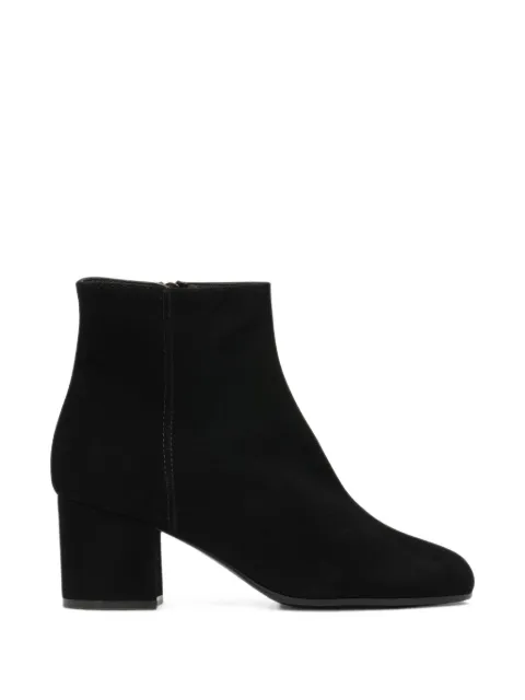 Via Roma 15 suede-finish ankle boots Black 2309CAMOSCIO