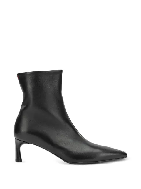 Halmanera pointed-toe leather ankle boots Black JADE16BARONNERO
