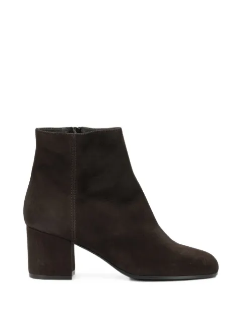 Via Roma 15 suede ankle boots Brown 2309CAMOSCIOTMORO