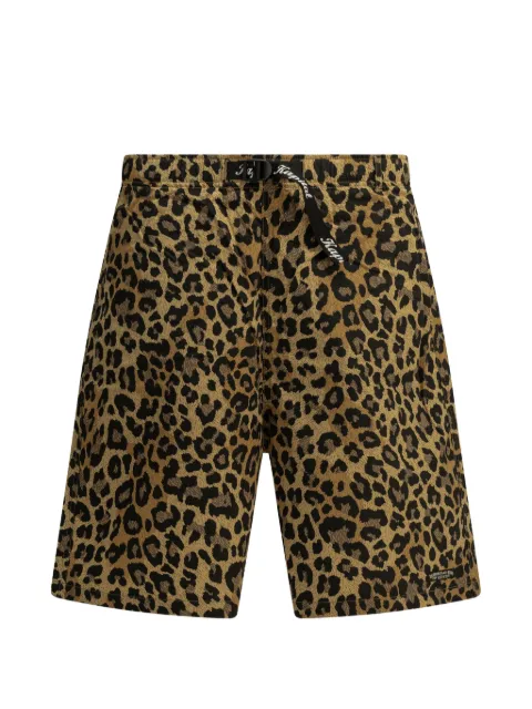 KAPITAL leopard-print belted shorts Brown EK1899SP