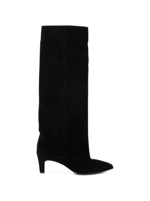 strategia shoes pointed-toe suede boots Black A5983VELOUR