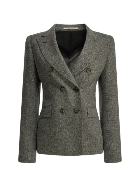Tagliatore herringbone double-breasted blazer Grey JCOREEN10B610017