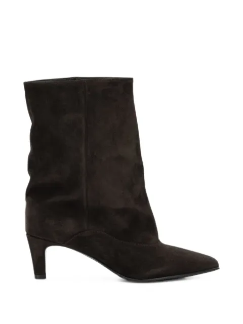 strategia shoes Leila pointed-toe suede boots Brown A5992HOMBREBORDO