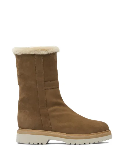 Maretto shearling-trim suede boots Brown 2318