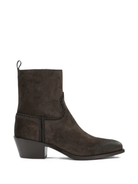 Sartore Pepe suede western-style ankle boots Brown SR5009VELOURPEPE