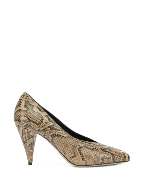 Casadei snake-effect leather pumps Neutrals 1F066C0801BASIL2804