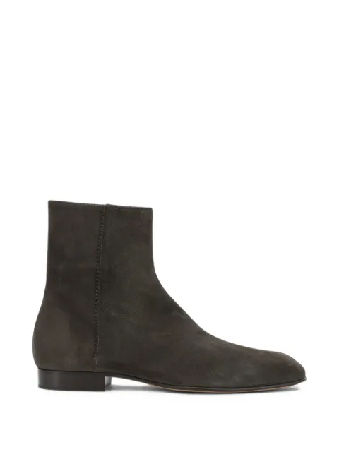 Pomme D´Or suede ankle boots Grey 1355DUSTYCAMOSCIOBROWN
