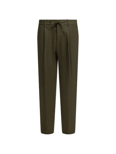 Herno pleated drawstring trousers Green PT000236U12905