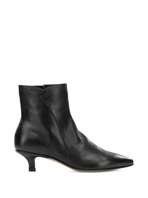 Pomme D´Or pointed-toe leather ankle boots Black 4985TRGLOVENERO