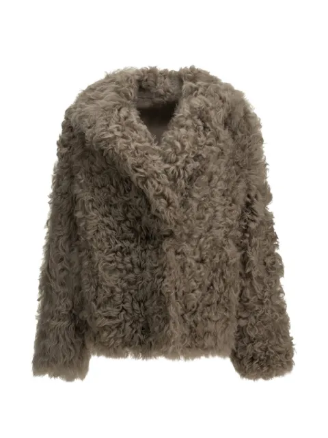 Blancha shearling coat Neutrals 26133300TORTORA