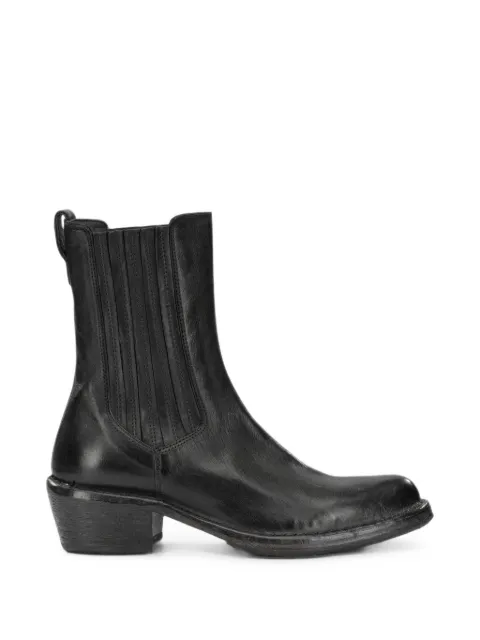 Moma leather pull-on ankle boots Black 74402DALLASNERO