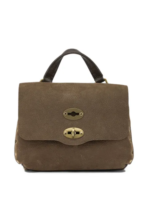 Zanellato Postina stud-embellished tote bag Brown 0680900070000