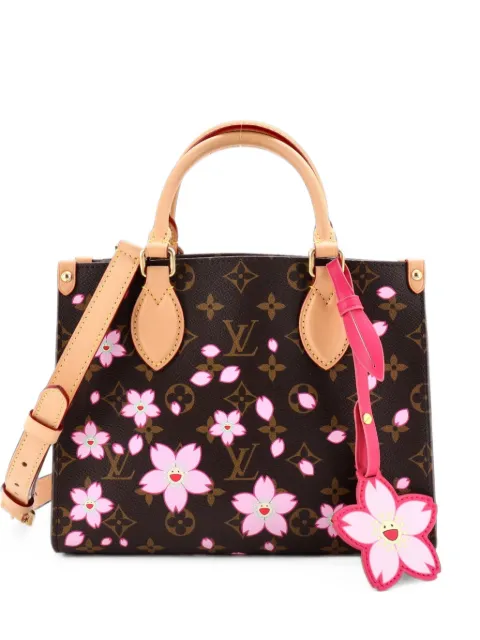Louis Vuitton Pre-Owned x Takashi Murakami OnTheGo Limited Edition Cherry Blossom Monogram PM tote bag Brown XNC9MCU0DJB1V177