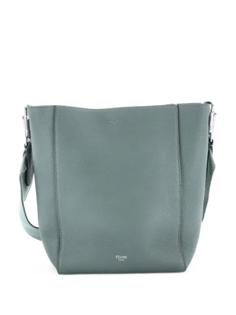 Celine Pre-Owned Sangle Seau Bag Calfskin Small shoulder bag Green IMQTA2LMTTZEO6Z5