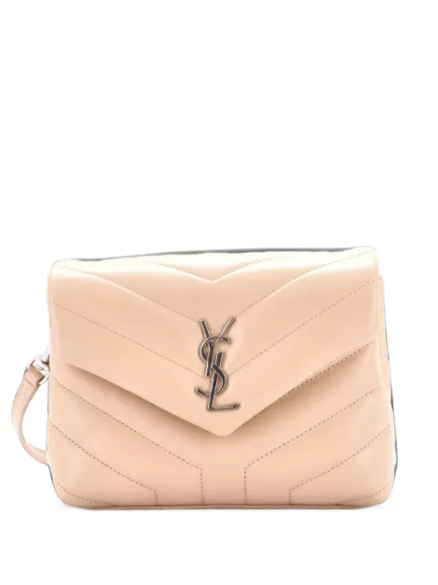 Saint Laurent Pre-Owned Loulou Shoulder Bag Matelasse Chevron Leather Toy crossbody bag Neutrals FXY680UAVDVGEO40