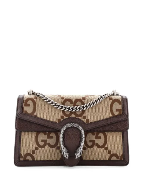 Gucci Pre-Owned Dionysus Bag Jumbo GG Canvas Small shoulder bag Brown TH2EPFE4Q3WHXBK1