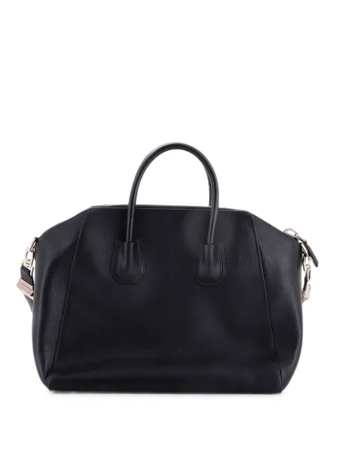 Givenchy Pre-Owned Antigona Bag Leather Medium satchel Black SAFNRHAG56CAW0FB