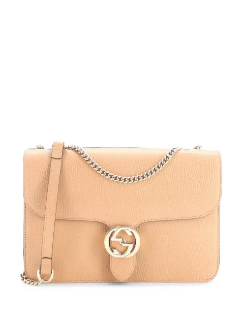 Gucci Pre-Owned Interlocking Leather Medium shoulder bag Neutrals 9A2IRNILY5HZ0YOB