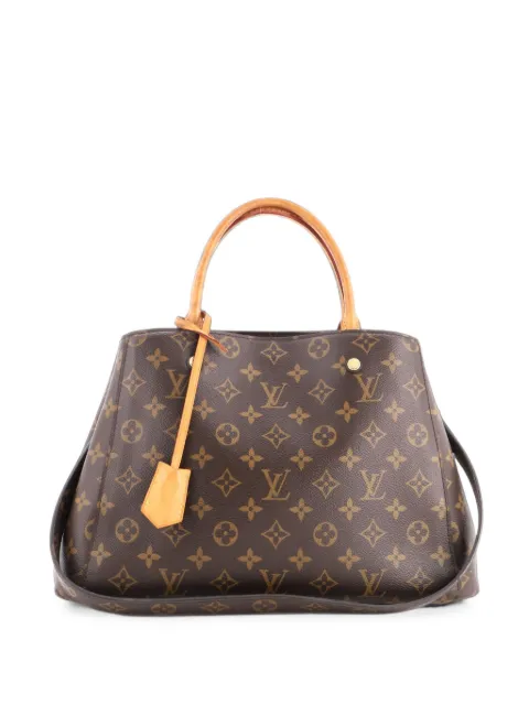 Louis Vuitton Pre-Owned Montaigne Handbag Monogram Canvas MM tote bag Brown D4EDO01NR4KCQ97W