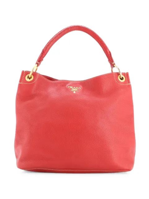 Prada Pre-Owned Rolled Vitello Daino Large hobo bag Red C7O7DLWK7KX5QWVL