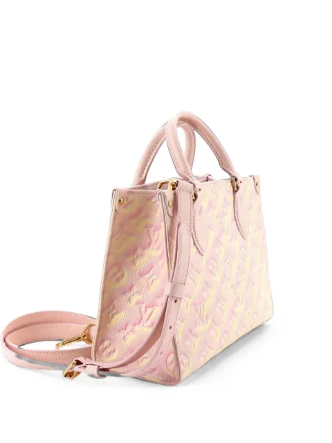 Louis Vuitton Pre-Owned OnTheGo Tote Stardust Monogram Empreinte Leather PM shoulder bag Pink BH0YUQPNP9XIWWV4
