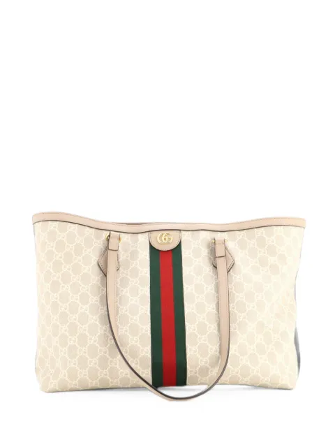 Gucci Pre-Owned Ophidia Shopping GG Coated Canvas Medium tote bag Neutrals 76Y8DKONL26PUMQM
