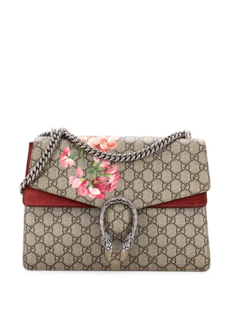 Gucci Pre-Owned Dionysus Bag Blooms Print GG Coated Canvas Medium shoulder bag Brown 8D5OLPCGSWRVF9UU