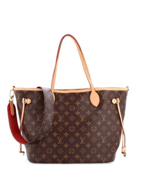 Louis Vuitton Pre-Owned Neverfull Bandouliere Inside Out Monogram Canvas and Textile MM tote bag Brown 43AM1TAYCT27YTYX
