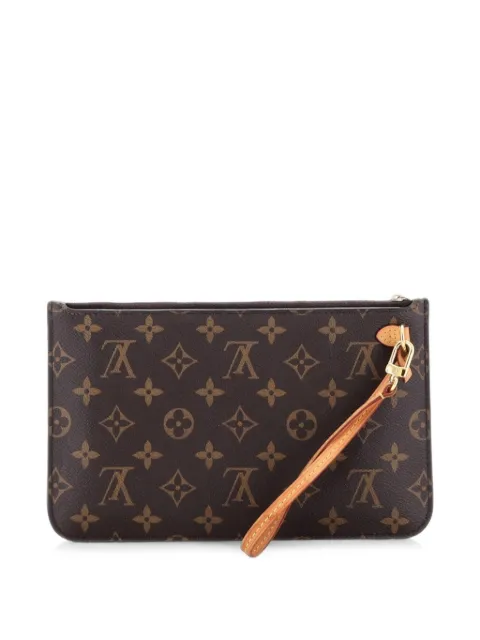 Louis Vuitton Pre-Owned Neverfull Pochette Monogram Canvas Large pouch Brown 5EAM5MIXX77XM3GP