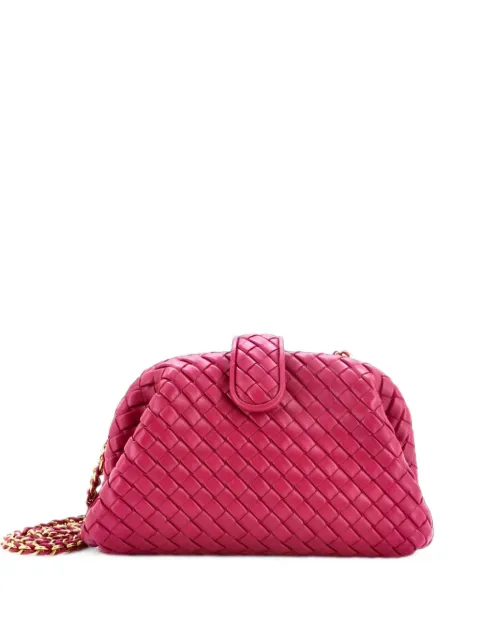 Bottega Veneta Pre-Owned Lauren 1980 with Chain Intrecciato Nappa Teen clutch bag Pink 596Y357ERLWIQD8E