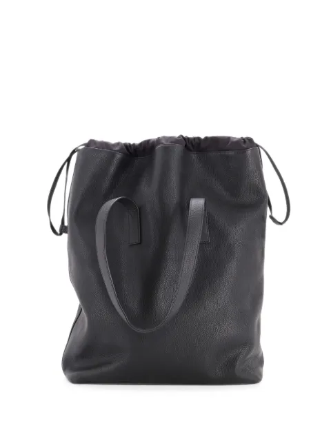 Louis Vuitton Pre-Owned Cabas Light Drawstring Bag Initials Taurillon Leather tote bag Black 5RQ8WU5XCLIETEZV
