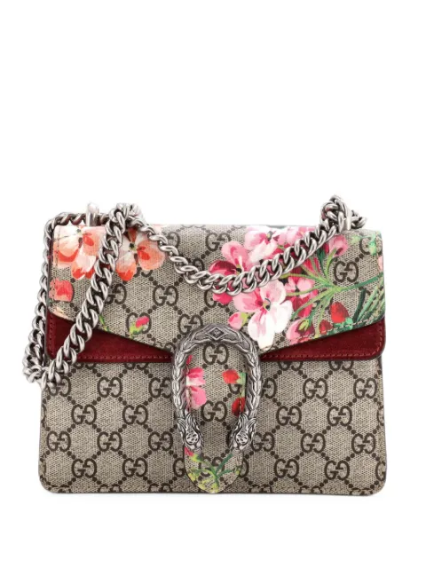 Gucci Pre-Owned Dionysus Bag Blooms Print GG Coated Canvas Mini shoulder bag Brown 1D3XUOZKNNEKI04D