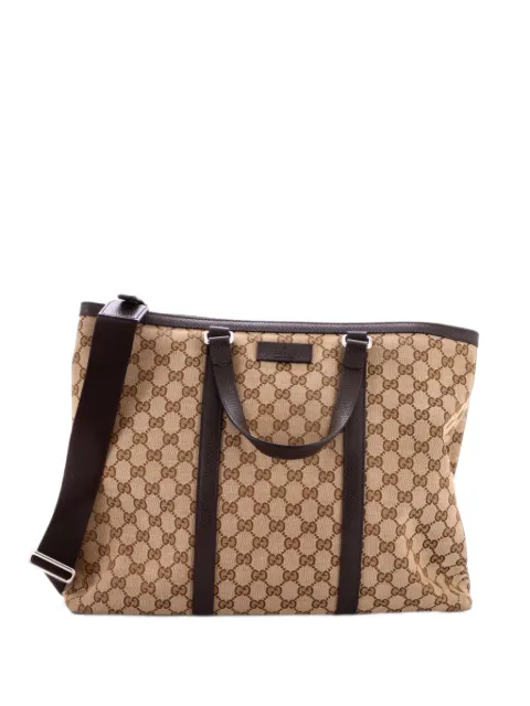 Gucci Pre-Owned Joy Convertible GG Canvas Large tote bag Brown 1NUFXGCP9T9SXBA5