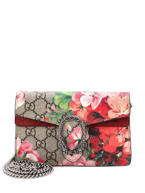 Gucci Pre-Owned Dionysus Bag Blooms Print GG Coated Canvas Super Mini crossbody bag Brown 2F75MHM33R6BDEXF