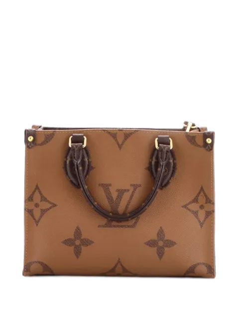 Louis Vuitton Pre-Owned OnTheGo Tote Reverse Monogram Giant PM shoulder bag Brown 26IT0CKOMH9CO9BU
