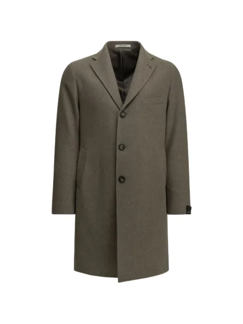 Tagliatore single-breasted notch-lapel coat Neutrals CFBM13X550071T