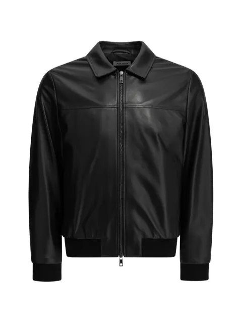 ALTUM zip-up leather coat Black MNLTHCOACHNERO