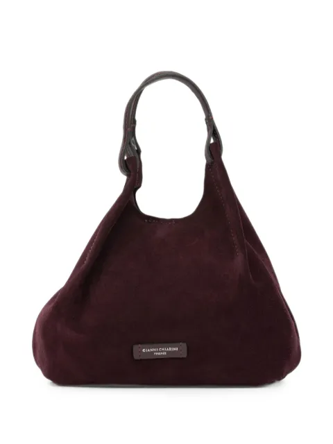 GIANNI CHIARINI Dua suede leather tote bag Red BS9799CMPLDUA7580AMARONE