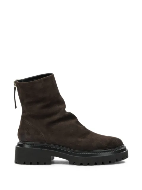 Halmanera suede chunky-sole ankle boots Brown RUE26VELOURTMORO