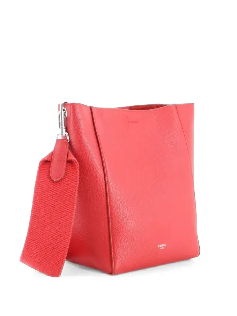 Celine Pre-Owned Sangle Seau Bag Calfskin Small shoulder bag Red JFVC56AXBJWMPV89