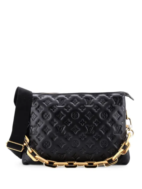 Louis Vuitton Pre-Owned Coussin Bag Monogram Embossed Lambskin MM crossbody bag Black LLIZ640CQ7V58W1N