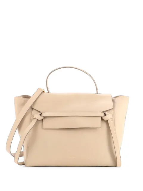 Celine Pre-Owned Belt Bag Textured Leather Mini shoulder bag Neutrals PASMZE41KYLB1XRC