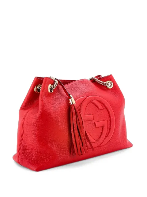 Gucci Pre-Owned Soho Chain Strap Leather Medium shoulder bag Red OD4WM4Q2IB37MN5B